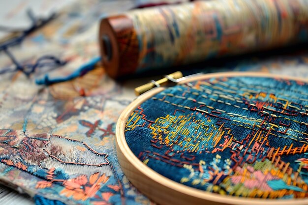 fragment haftowanego obrazu